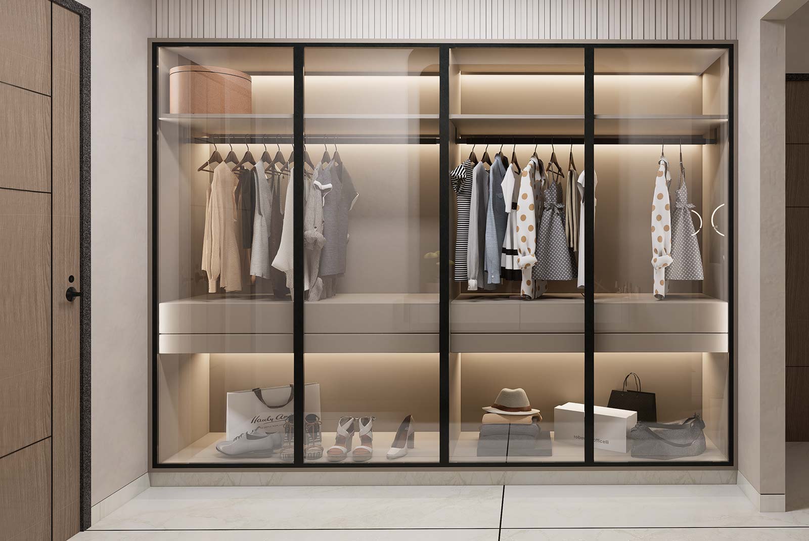 Master bedroom walkin wardrobe
