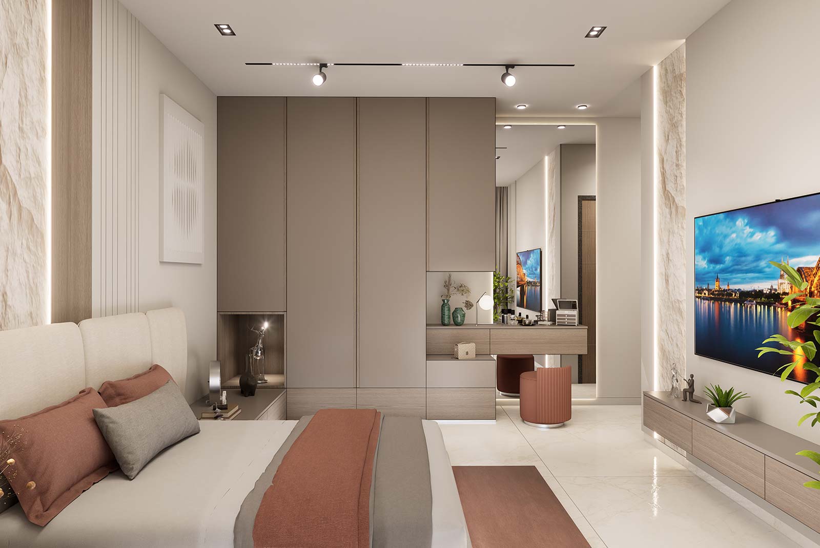 Parent's bedroom dresser & wardrobe