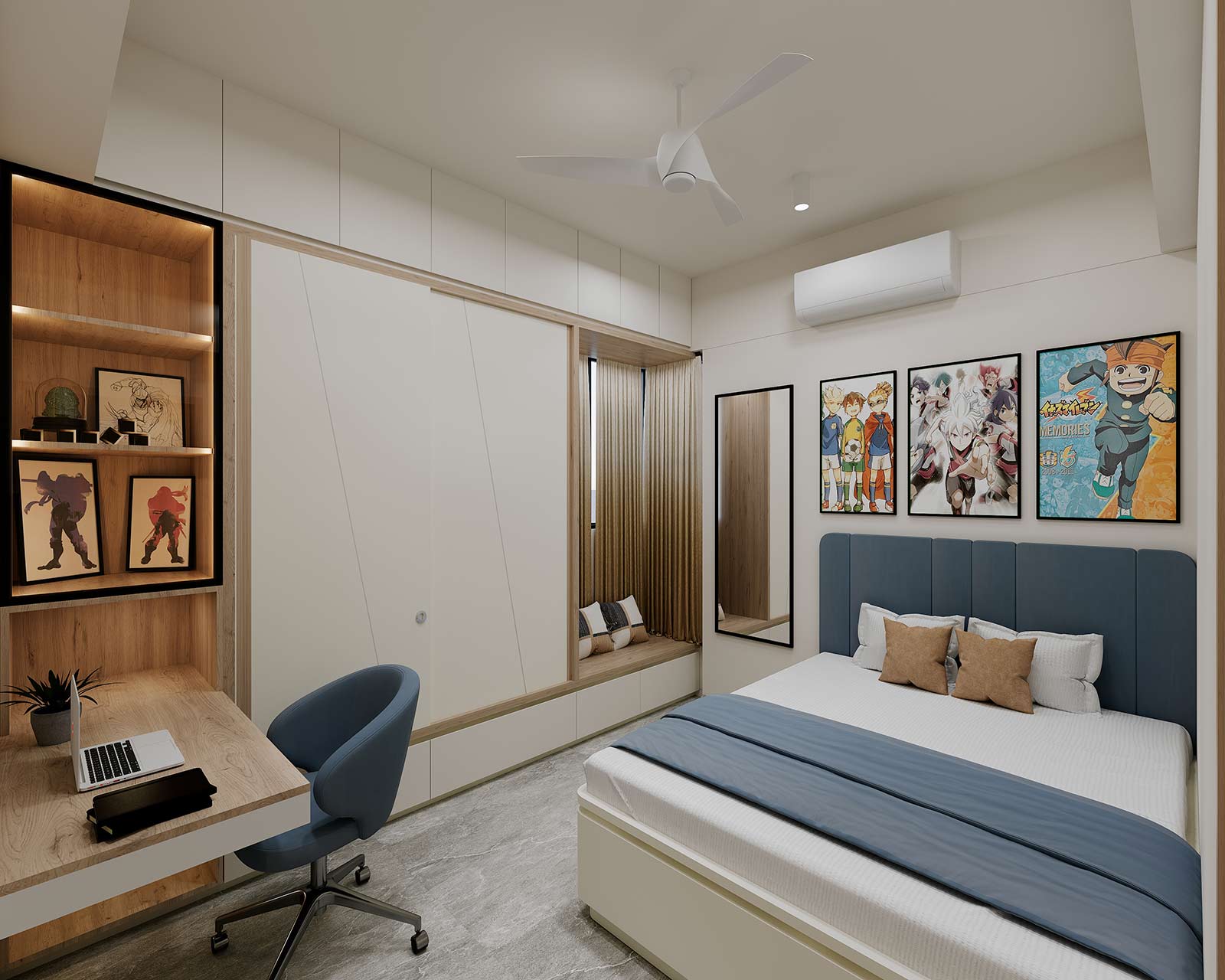 Bedroom of Modern 3BHK Home