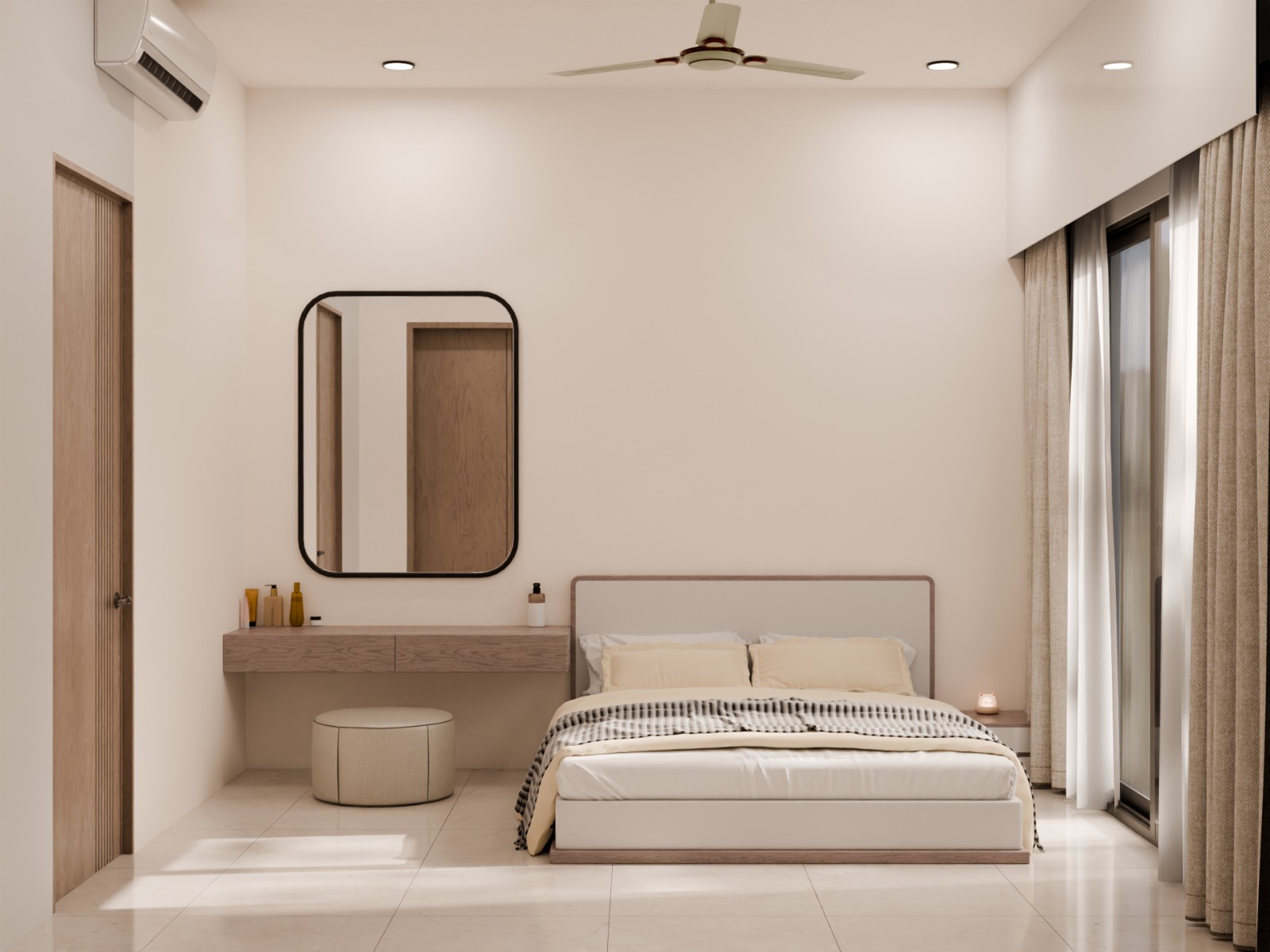 Affordable Bedroom of 1BHK Apartment in Gift City