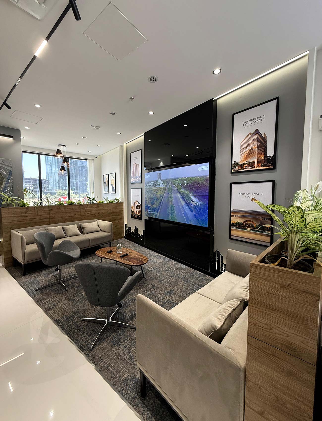 Meeting area of Adani Realty Marketing office