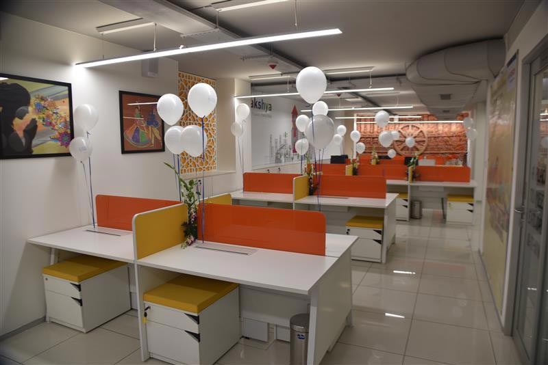 Workstation area of Bosch Corporate Office in Ahmedabad