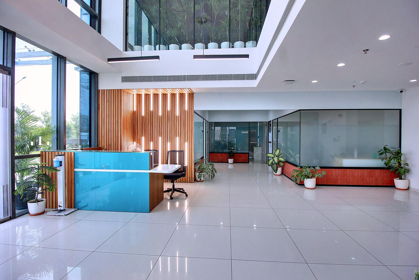 Reception of CP Corporate House in adani shantigram, ahmedabad