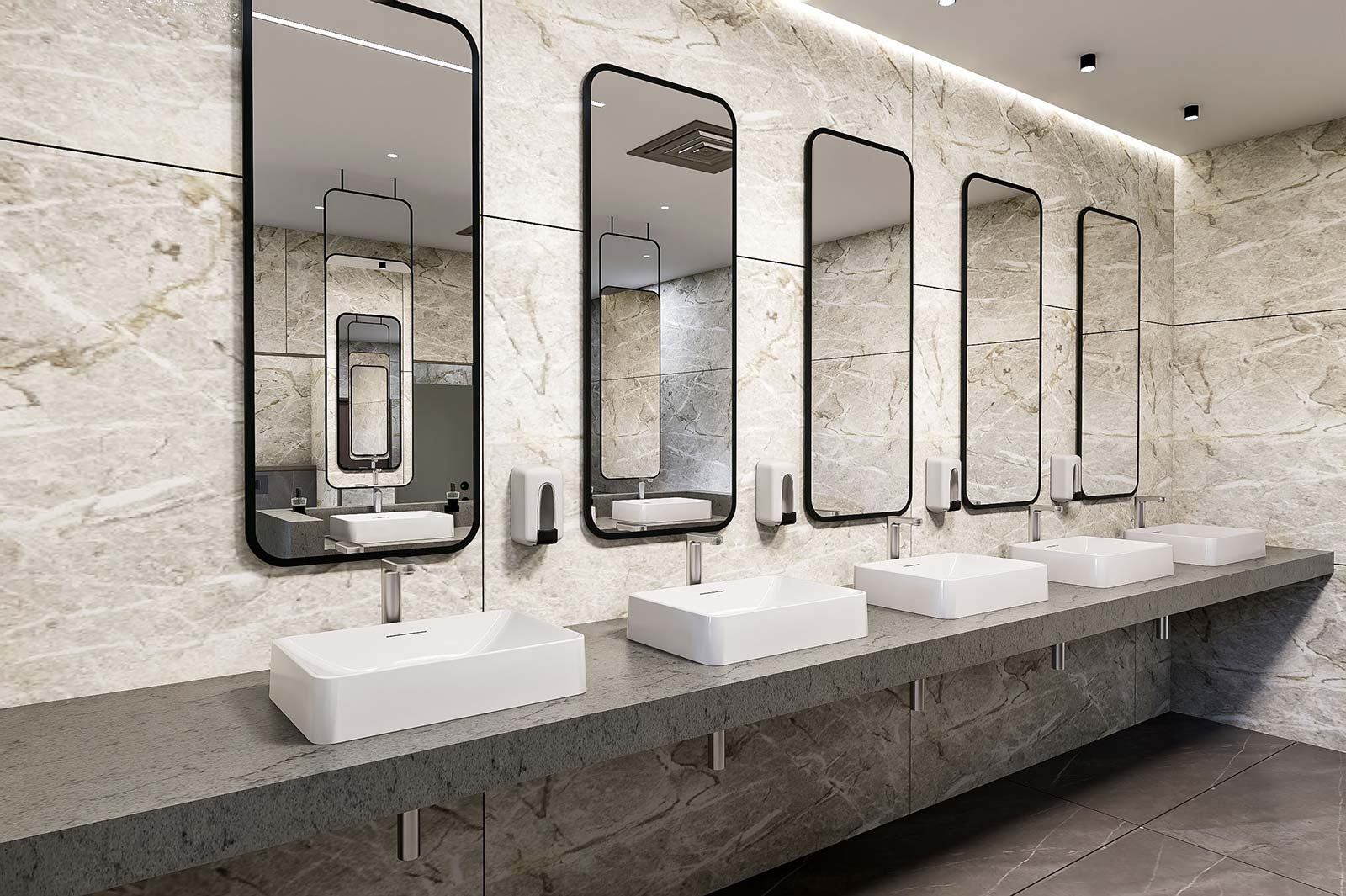 Modern Male/Female Toilet Of Wipro In Mumbai